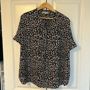 Monk & Lou leopard print tunic sz S